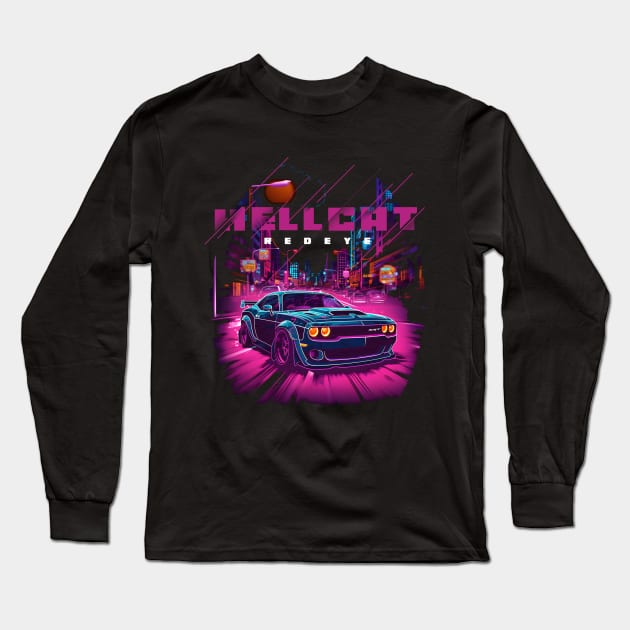 Hellcat Redeye Long Sleeve T-Shirt by Quotee